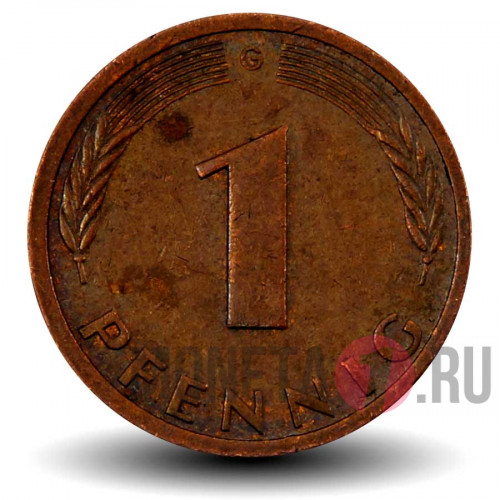 1 пфенниг 1983 года - ФРГ - G