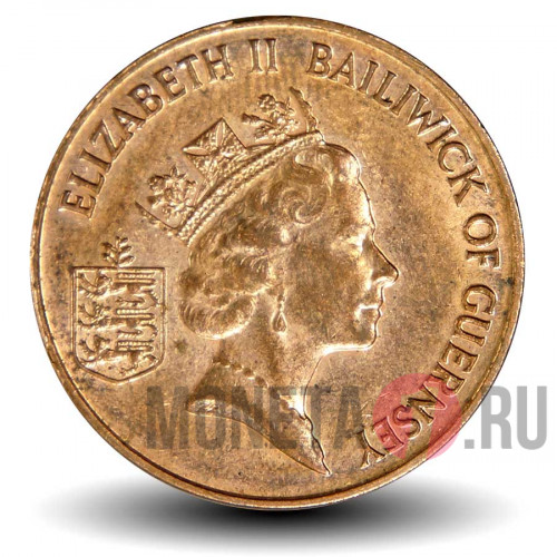2 пенса 1996 года - Остров Гернси - Коровы