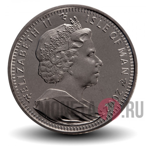 1 крона 2002 года - Бенгальские кошки - Остров Мэн