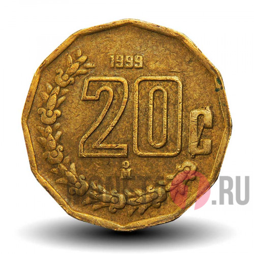 20 сентаво 1999 года - Мексика
