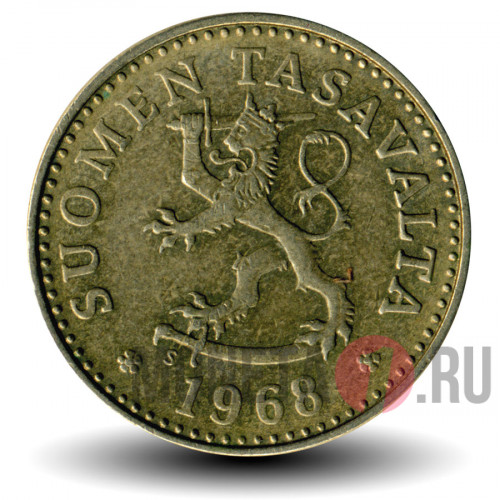10 пенни 1968 года - Финляндия - S