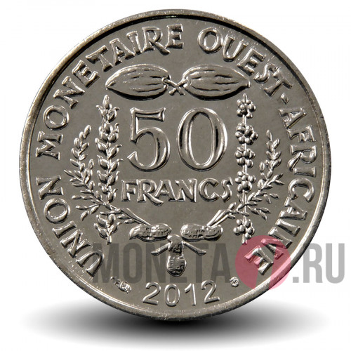 50 франков КФА BCEAO 2012 года - Западно-Африканские штаты
