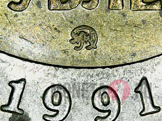 10 рублей 1991 биметаллическая - ММД - ГосБанк СССР - Редкая