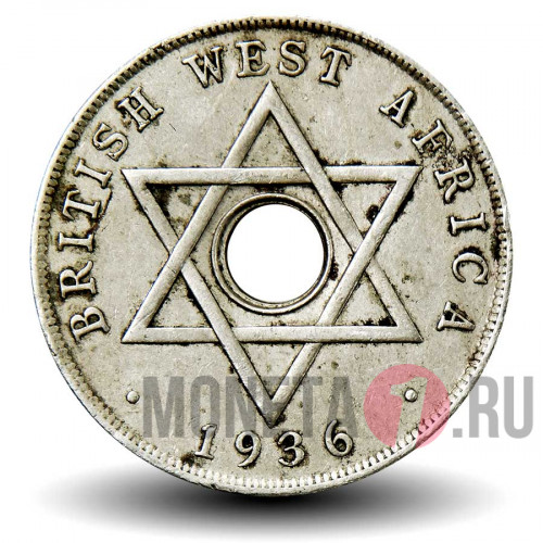 1 пенни 1936 года - KN - Британская Западная Африка - Edward VIII