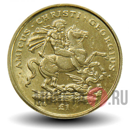 1 фунт 2003 года - Гибралтар - Св. Георгий Победоносец