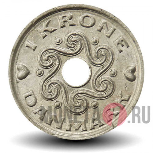 1 крона 2005 года - Дания - Маргарита II