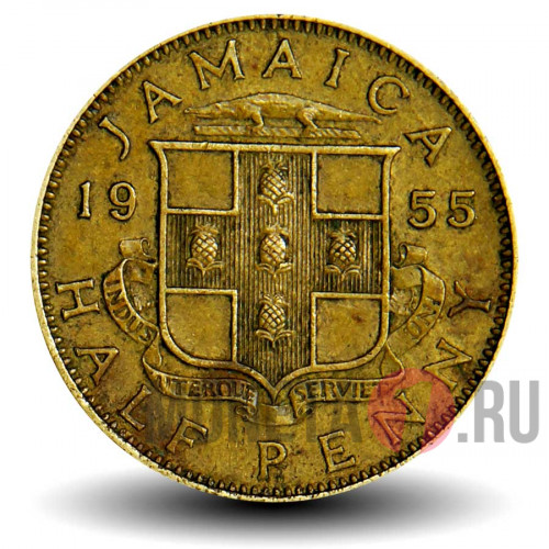 1/2 пенни 1955 года - Ямайка - Elizabeth II