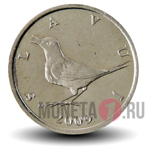 1 куна 2009 года - Хорватия - Западный соловей