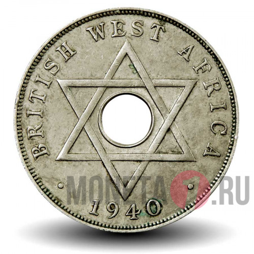 1 пенни 1940 года - KN - Британская Западная Африка - George VI