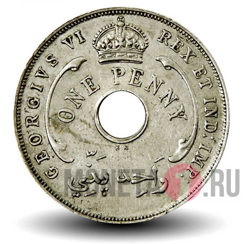 1 пенни 1940 года - KN - Британская Западная Африка - George VI