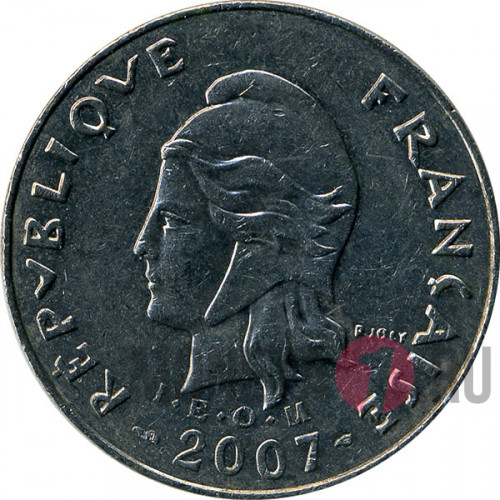 20 франков 2007 год - Новая Каледония