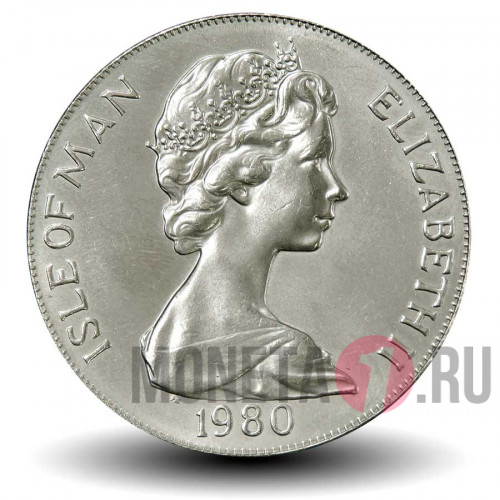 1 крона 1980 года - Олимпийские игры в Москве - Остров Мэн (KM# 65)