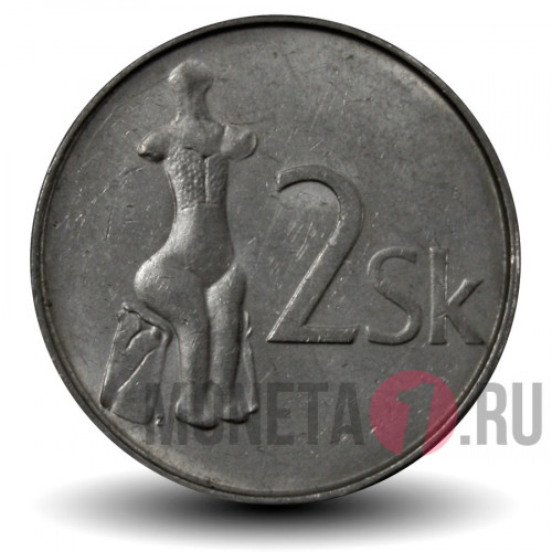 2 кроны 2001 года - Словакия - Скульптура Венеры