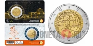 2 евро 2026 год. Национальный географический институт и королевская обсерватория. Бельгия