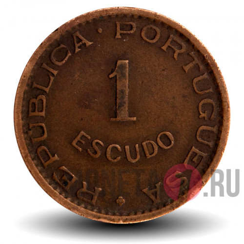 1 эскудо 1956 года - Ангола