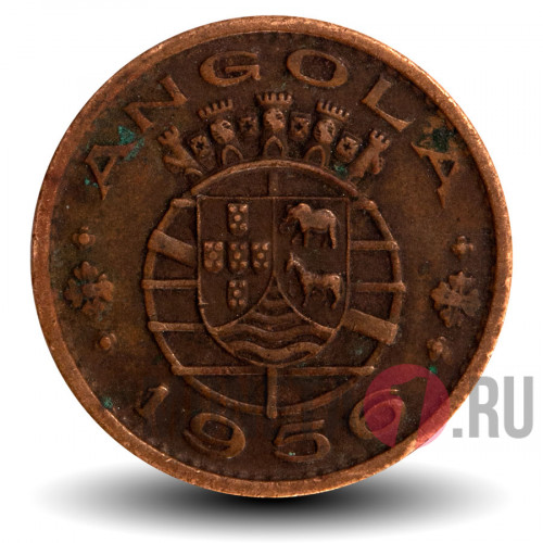 1 эскудо 1956 года - Ангола