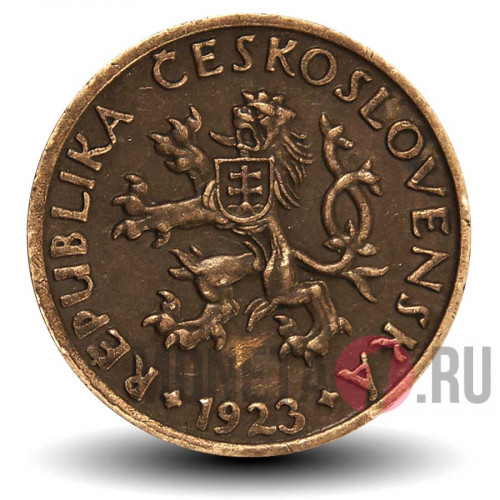 5 геллеров 1923 года - Чехословакия - Карлов мост
