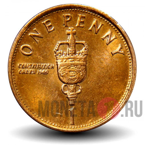 1 пенни 2007 года - Конституция 1969 года - Гибралтар