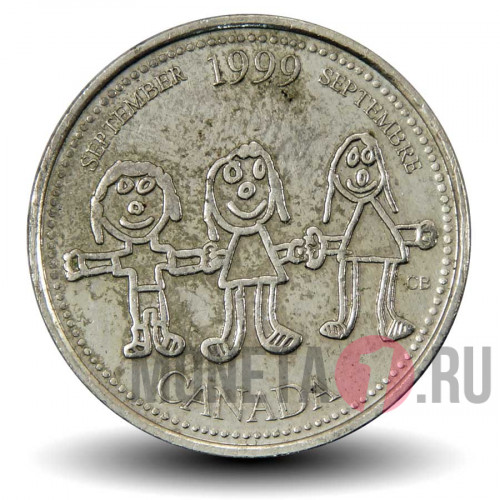 25 центов 1999 года - Сентябрь - Канада
