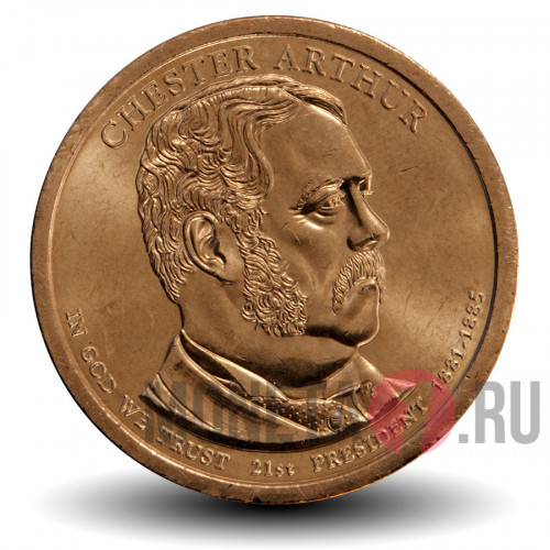 1 Dollar - 21-ый президент Честер Артур - P