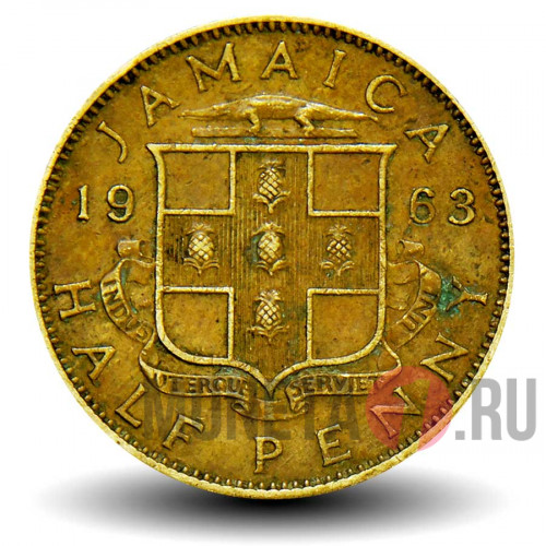 1/2 пенни 1963 года - Ямайка - Elizabeth II
