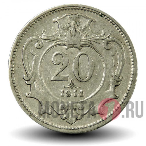 20 геллеров 1911 года - Австро-Венгерская империя - Франц Иосиф I