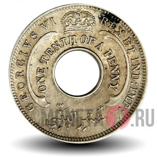 1/10 пенни 1939 года - Британская Западная Африка - George VI