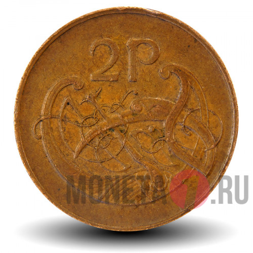 2 пенса 1982 года - Ирландия - Ирландская арфа