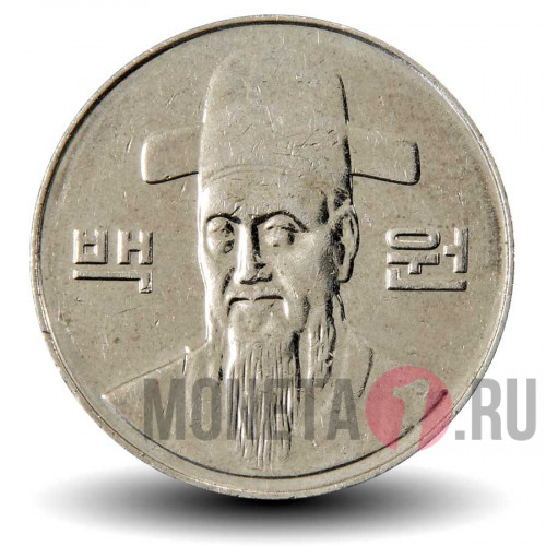 100 вон 2006 года - Южная Корея - Адмирал Ли Сун Син