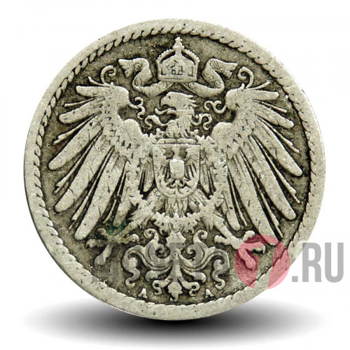 5 пфеннигов 1894 года - Германская Империя - Вильгельм II - A