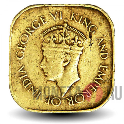 5 центов 1942 года - Цейлон - George VI