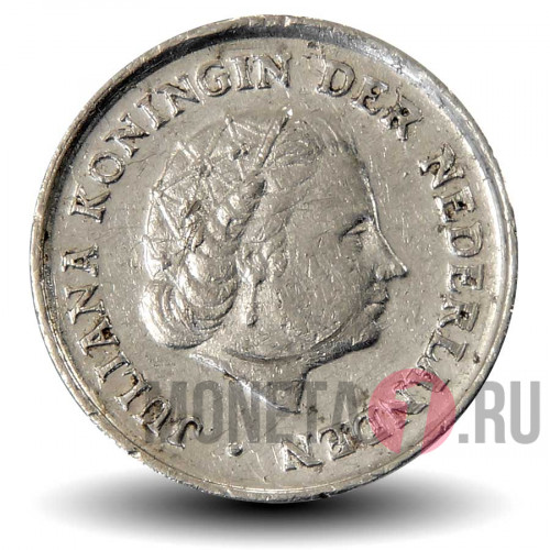 10 центов 1980 года - Нидерланды - Королева Юлиана