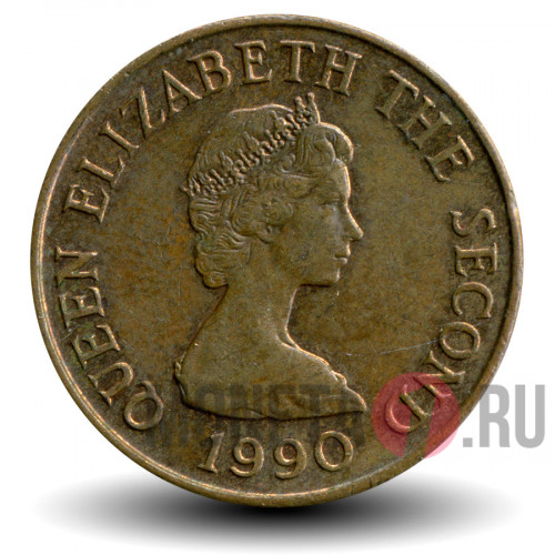 1 пенни 1990 года - Остров Джерси - Elizabeth II