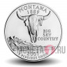 Quarter США 2007 год - Монтана - D