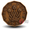 3 pence 1938 года - George VI - Великобритания