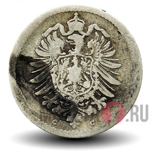 5 пфеннигов 1875 года - Германская Империя - Вильгельм I - С
