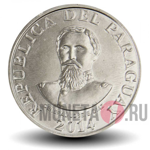 100 гуарани 2014 года - Парагвай - Генерал Хосе Диас