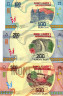 Набор банкнот Мадагаскар 100, 200, 500 ариари 2017г