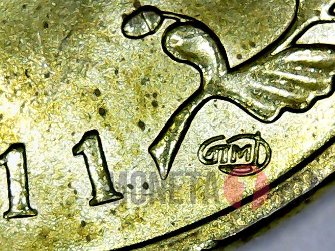 10 рублей 2011 года - 50 лет первого полета человека в космос