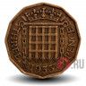 3 pence 1953 года - Elizabeth II - Великобритания