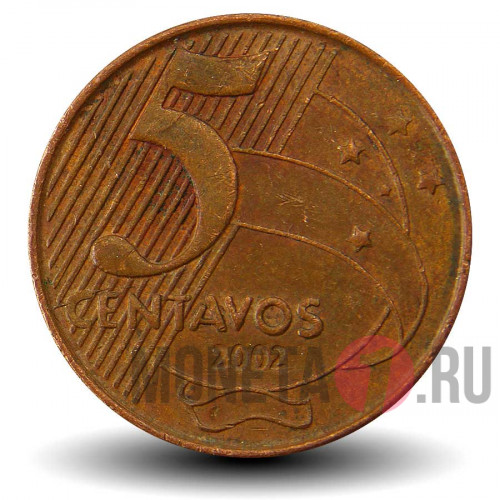 5 сентаво 2002 года - Бразилия - Тирадентис