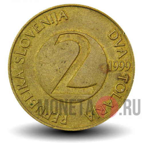 2 толара 1999 года - Деревенская ласточка - Словения