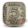 5 центов 1920 года - Цейлон - George V