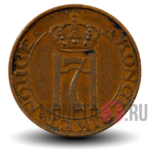 1 эре 1950 года - Норвегия - Хокон VII