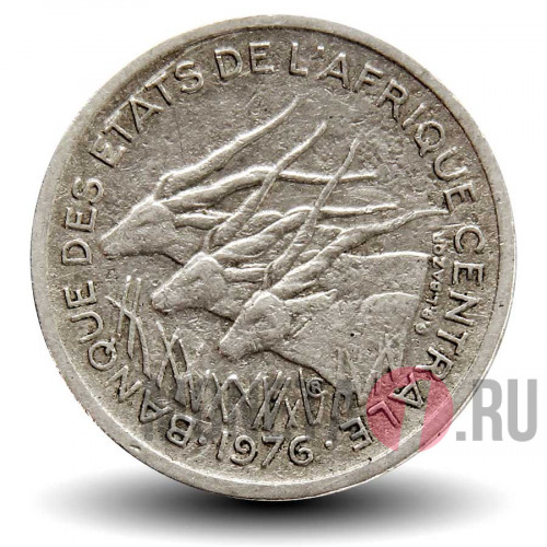 50 франков 1976 года - С - Центрально-Африканские штаты - Антилопы