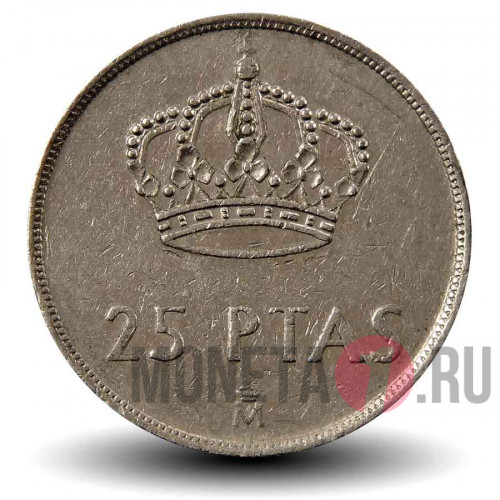 25 песет 1982 года - Испания - Хуан Карлос I