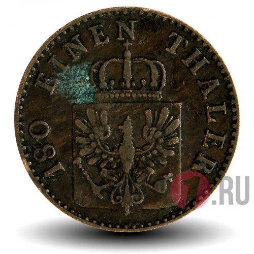 2 пфеннига 1860 года - Пруссия - Фридрих Вильгельм IV - А