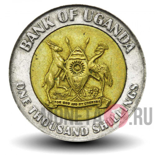 1000 шиллингов 2012 года - 50 лет независимости Уганды - из оборота