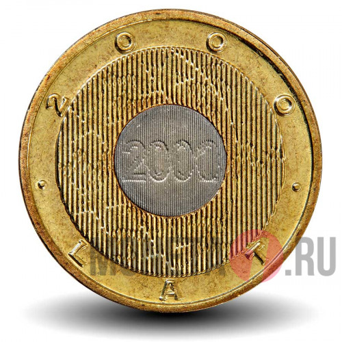 2 злотых 2000 года - Миллениум - Польша