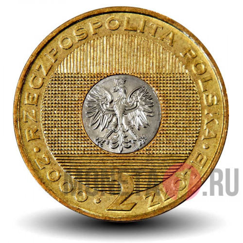 2 злотых 2000 года - Миллениум - Польша